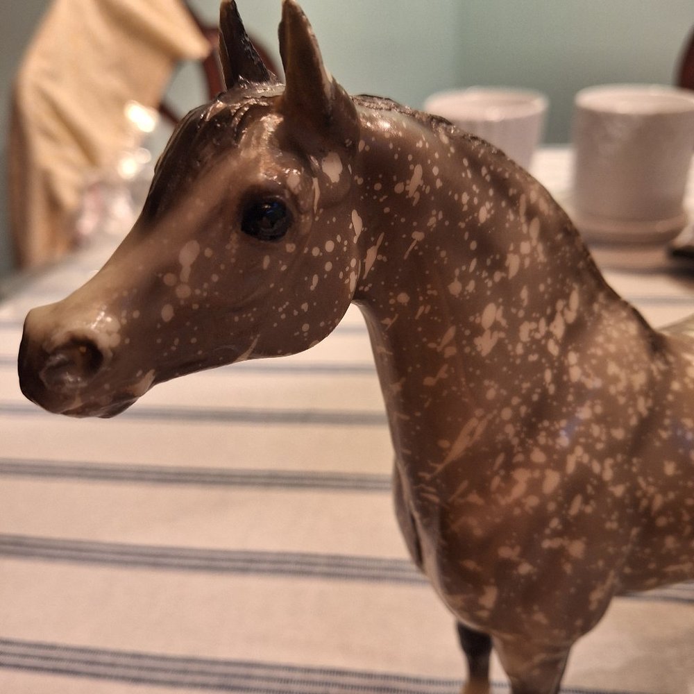 Breyer # 213 Dapple grey proud Arabian stallion with socks